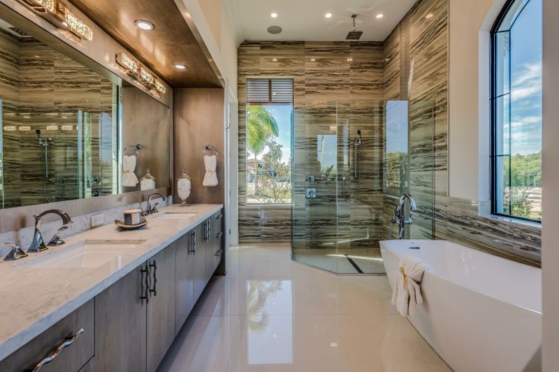 Luxurious Bathroom with Neutral Tones